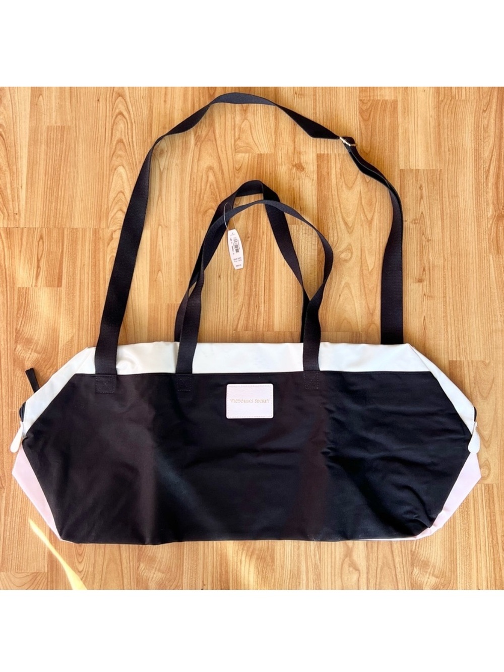 Victoria's Secret Black & White Gym Bag